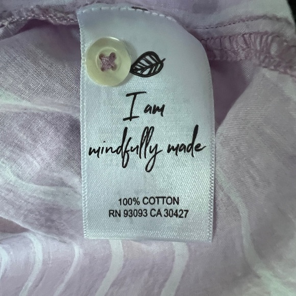 NIC+ZOE Lavender and White Striped Shirt - Picture 4 of 10